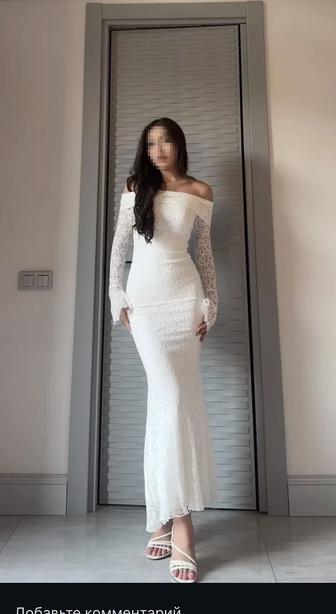 Платье белый