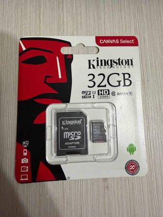 Карта памяти Kingston Canvas Select Plus microSDHC объемом 32 ГБ