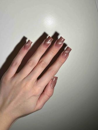 Маникюр наращивание ногтей