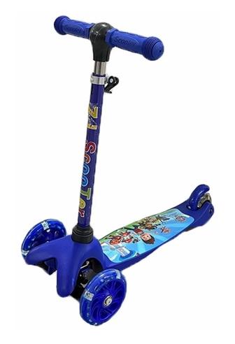 Самокат ScooTer Cartoon синий
