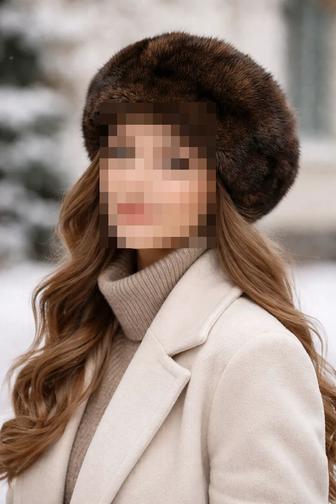 Норковая женская беретка