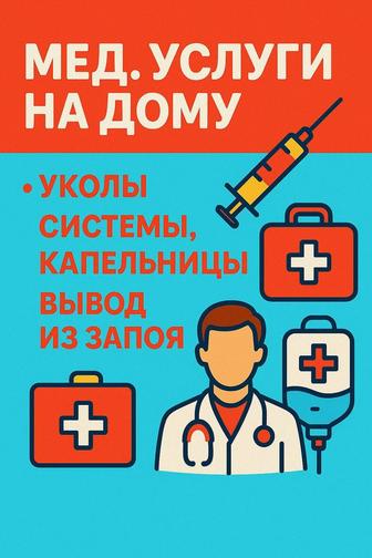 Уколы, капельницы на дому