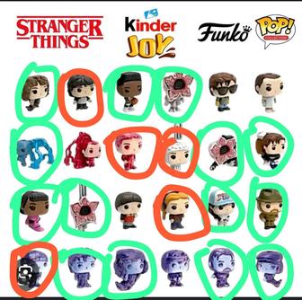 Kinder joy очень странные дела фигурки