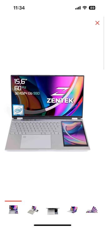 Продам Ноутбук Zentek X1 Duo P9 15.6 /
32 Гб / SSD 1024 Гб / Win 11 Pro /