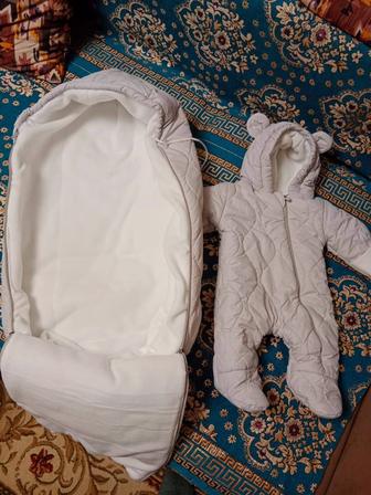 Продаю зимний кокон - конверт комбинезон, состояние отличное