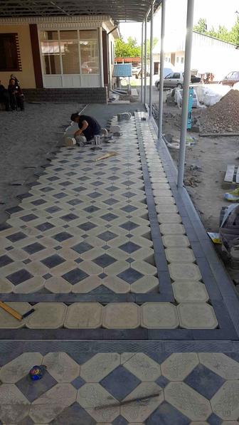 Укладка брусчатки