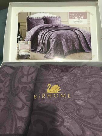 Birhome покрывало с наволочками Violet 240x260 см, хлопок