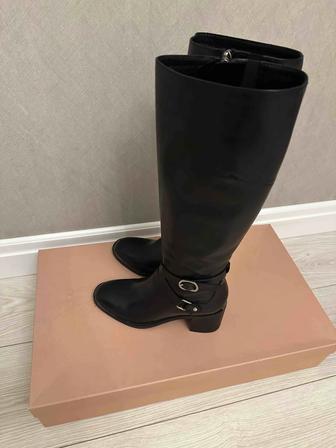 Продам сапоги кожаные