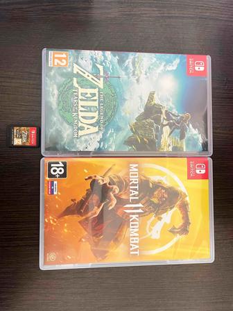 Картриджи Nintendo Switch, Mortal Kombat 11, The legend of Zelda две части