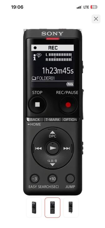 Диктофон Sony ICD-UX570 черный