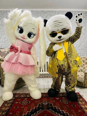 Аниматор Зайка , Панда и Кот сапога