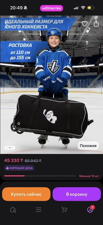 Хоккейный детский баул