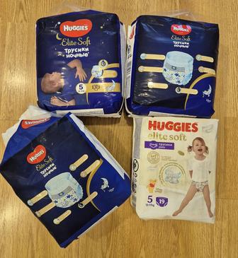 Huggies трусики ночные Elite Soft 5 (12-17 кг) 17 шт. 4 упаковки