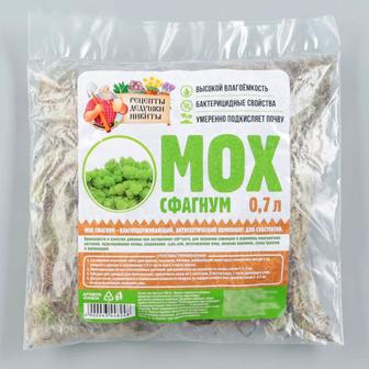 Удобрение Рецепты дедушки Никиты Мох сфагнум 0.7 л