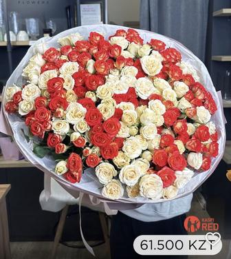 Букет роз, кустовые розы