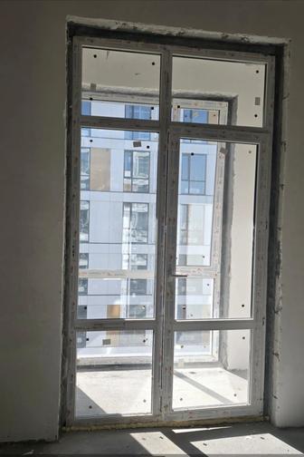 Продам панорамное окно с дверью