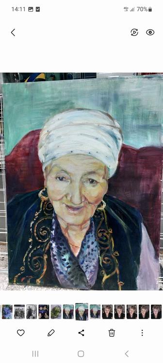 Картина на холсте масленными красками..размер 60см. На 80см.Апашка