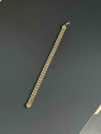 Золотой браслет желтое золото 585 проба 20 см браслет