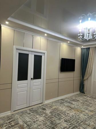 Установка бамбуковых панелей