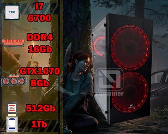 i7 6700/ 16Gb SSD GTX1070 Wintek Компьютер Игровой