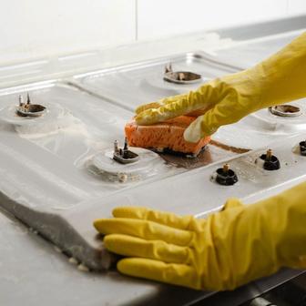 Чистка газовых и электрических плит пароочистителем