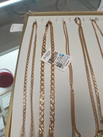Цепочка 925 пробы с напылением золота