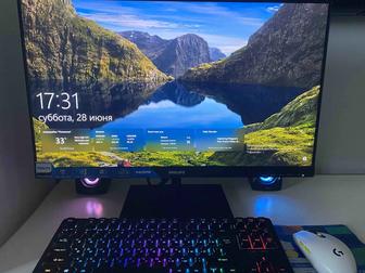 2K игровой Монитор Philips 245E1S черный.