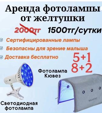 Аренда Новый Фотолампа от желтушки !