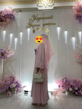 Платье с абайкой и платком/Көйлек абайкамен орамалымен