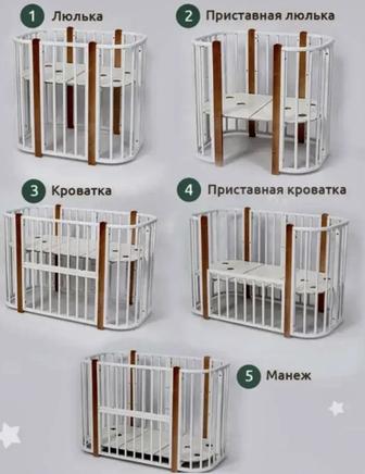Продам детскую кроватку трансформер