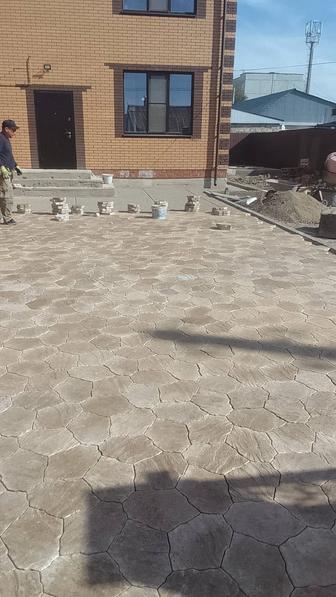 Укладка брусчатка тротуарная