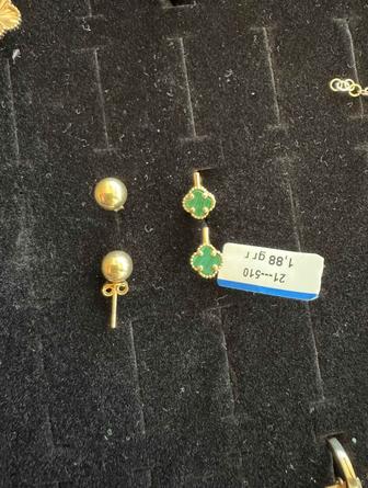 Детские серьги 585