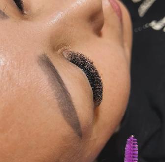 Наращивание ресниц Тлендиева (коктал)