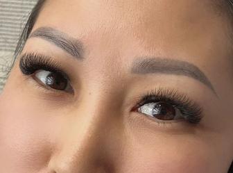 Наращивание ресниц Тлендиева (коктал)