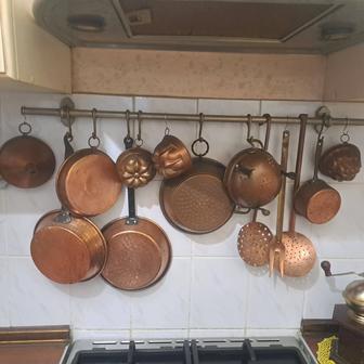 Медная посуда для интерьера дома ,ресторана