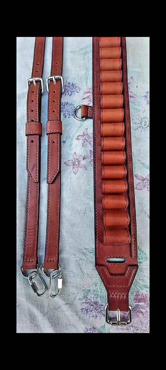 Кожаный патронташ.