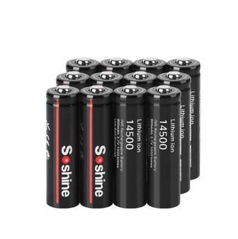 Аккумуляторная батарея (Li-Ion) Soshine 14500 3,7в 900mah