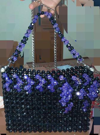 Сумка из бусин полностью ручной работы