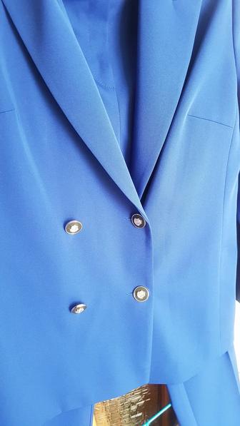 Пиджак оверсайз женский синий