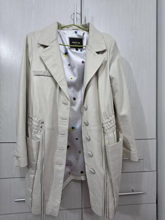 Кожаный тренч