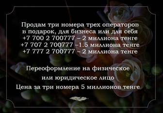 три абсолютно одинаковых номера