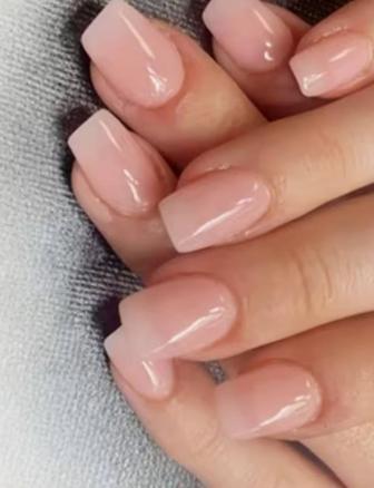 Маникюр с гель покрытием и укреплением га дому