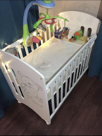 Манеж-кровать Micuna Sweet Bear с матрасом, от 6 мес. до 3-х лет.