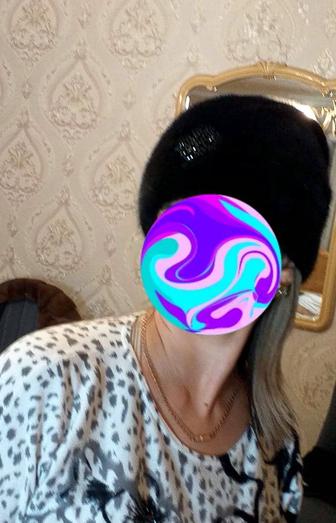 Продам шапку норковую женскую размер 54-56 красивая теплая стильная