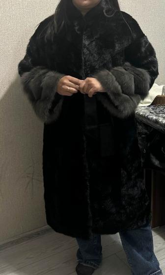 Норковая шуба соболь