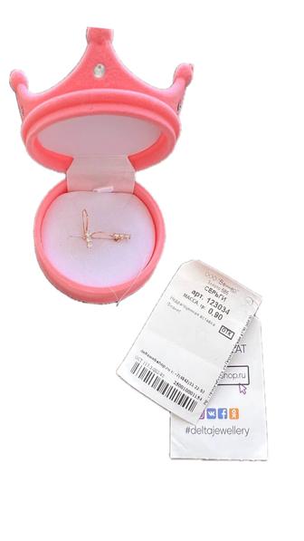 Продам Золотые серьги детские