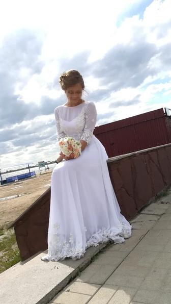 Свадебное платье. Шифон