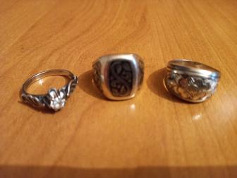 Украшения кольца, серебро 925 пробы