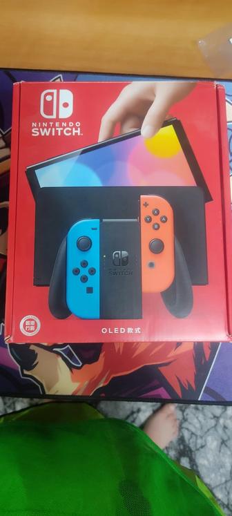 Nintendo switch Oled. Классический красно-синий