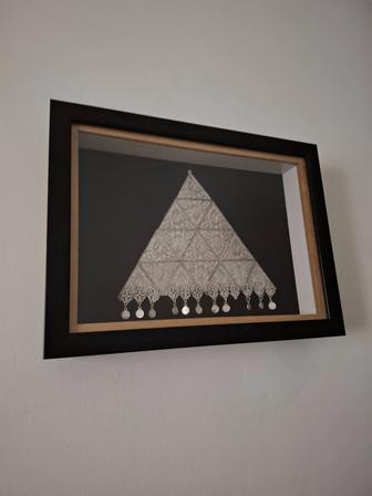 Картина объемная фетр мельхиор